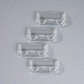 Rexel Crystalfile Classic Plastic Tabs for Suspension File Clear Ref 78020 Pack of 50 505396