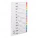 Concord Commercial Index Jan-Dec Multipunched Mylar-reinforced Multicolour-Tabs 160gsm A4 White Ref 69401