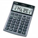 Aurora Semi-desk Calculator 12 Digit 3 Key Memory Battery/Solar Power 103x23x151mm Silver Ref DT661 509088