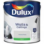 Dulux Walls & Ceilings Polished Pebble Silk Emulsion paint, 2.5L 511360