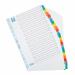 Oxford Index A-Z 20-Part Multipunched Mylar-reinf Multicoloured Tabs 170gsm A4 White Ref 100204600 514195