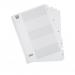 Elba Index 1-5 Multipunched Mylar-reinforced Tabs 170gsm A4 White Ref 100204623