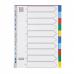 Oxford Subject Dividers 10-Pt PP Multipunched Fully Coloured 120 Micron A4 Multicoloured Ref 100205063 514665