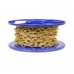 Securit Oval Link Chain Brass Plated 1.8mm x 10m 514828