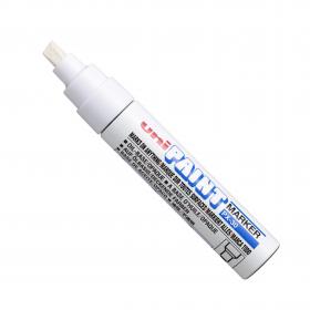 Uni Paint Marker Chisel Tip Broad Point PX30 Line Width 8.0mm White Ref 151183000 Pack of 6 522565
