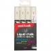 Uni Chalk Marker Medium Bullet Tip PWE-5M Line Width 1.8-2.5mm White Ref 153494342 [Pack 4]