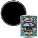 Hammerite Direct to Rust Satin Metal Paint, Black, 750ml 524538