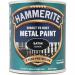 Hammerite Direct to Rust Satin Metal Paint, Black, 750ml 524538