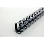 GBC Binding Combs Plastic 21 Ring 145 Sheets A4 16mm Black Ref 4028600 [Pack 100] 529005