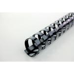 GBC Binding Combs Plastic 21 Ring 165 Sheets A4 19mm Black Ref 4028601 [Pack 100] 529048