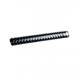 GBC Binding Combs Plastic 21 Ring 195 Sheets A4 22mm Black Ref 4028602 Pack of 100