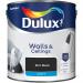 Dulux Walls & Ceilings Matt Emulsion Paint - Rich Black - 2.5L 529701