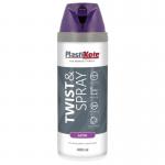 Plastikote Twist and Spray Premium Spray Paint Satin Sumptuous Purple 400ml 531509