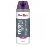 Plastikote Twist and Spray Premium Spray Paint Satin Sumptuous Purple 400ml 531509