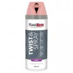 Plastikote Premium Paint Spray Satin Finish Cameo Pink 400ml. 531517