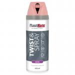 Plastikote Premium Paint Spray Satin Finish Cameo Pink 400ml. 531517
