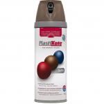 Plastikote Twist and Spray Premium Spray Paint Satin Chocolate Brown 400ml 531566