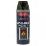 Plastikote Twist and Spray Woodstove Spray Paint Heat Resisitant Paint Black 400ml. 531681