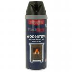 Plastikote Twist and Spray Woodstove Spray Paint Heat Resistant Paint Black 400ml. 531681