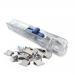 Rapesco Supaclip 60 Dispenser with 8 Clips for 60 Sheets of 80gsm Stainless Steel Silver Ref RC6008SS