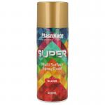 PlastiKote SUPER Spray Paint Gold 400ml Gloss Finish 537589