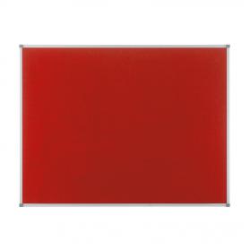 Nobo Classic Noticeboard Felt with Aluminium Frame W1200xH900mm Red Ref 1902260 53843X