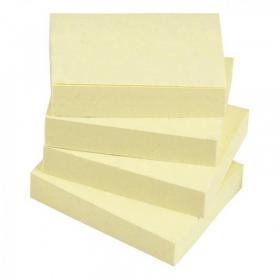 5 Star Office Re-Move Notes Repositionable Pad of 100 Sheets 38x51mm Yellow [Pack 12] 552250