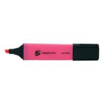 5 Star Office Highlighter Chisel Tip 1-5mm Line Pink [Pack 12] 552919