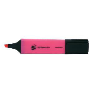 Office Highlighter Chisel Tip 1-5mm Line Pink Pack 12 552919