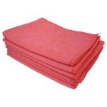 5 Star Facilities Microfibre Cleaning Cloth Colour-coded Multi-surface Red [Pack 6] 553200