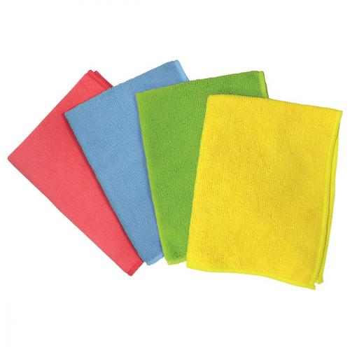 5 Star Facilities Microfibre Cleaning Cloths Colour-coded 553218