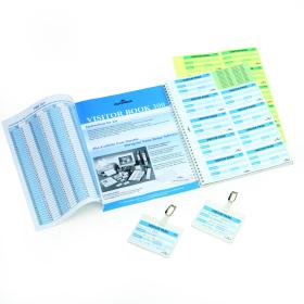 Durable Visitors Book Refill of 300 Duplicate Carbonless Badge Inserts W90xH60mm Ref 1466/00 568420