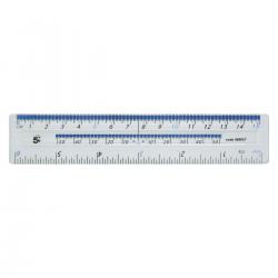 Cheap Stationery Supply of 5 Star Office Ruler Plastic Metric and Imperial Markings 150mm Clear 569957 Office Statationery