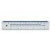 5 Star Office Ruler Plastic Metric and Imperial Markings 150mm Clear