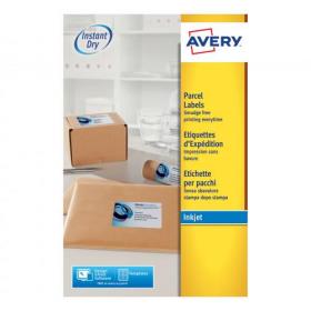 Avery Quick DRY Parcel Labels Inkjet 8 per Sheet 99.1x67.7mm White Ref J8165-25 200 Labels 572068