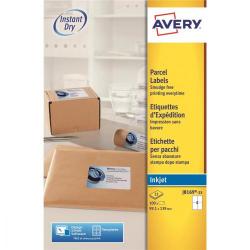 Cheap Stationery Supply of Avery Quick DRY Parcel Labels Inkjet 4 per Sheet 139x99.1mm White J8169-25 100 Labels Office Statationery