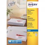 Avery Mini Address Labels Inkjet 65 per Sheet 38.1x21.2mm White Ref J8651-100 [6500 Labels] 572173