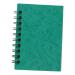 Silvine Notebook Twinwire Sidebound 75gsm Ruled 200pp A6 Green Ref SPA6 [Pack 12]