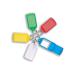 5 Star Facilities Sliding Key Fob Coloured Large Label Area 51x33mm25mm Ring Assorted [Pack 10]