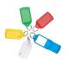 5 Star Facilities Sliding Key Fob Coloured Large Label Area 51x33mm25mm Ring Assorted [Pack 50]