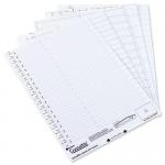 Rexel Crystalfile Classic Card Inserts Extra-deep for Suspension File Tabs White Ref 3000039 [Pack 54] 587363