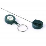 Durable Badge Reel Plastic with Key Ring Fastener and Retractable Cord Black Ref 8222/58 [Pack 10] 592601