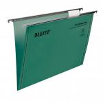 Leitz Ultimate Suspension File Recycled Manilla 15mm V-base 215gsm Foolscap Green Ref 17440055 [Pack 50] 592651
