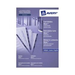 Cheap Stationery Supply of Avery Index Mylar 1-15 Punched Mylar-reinforced Tabs 150gsm A4 White 05463061 Office Statationery