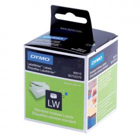 Dymo Labelwriter Labels Standard Address 28x89mm White Ref 99010 S0722370 Pack of 2x130 603047