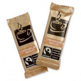 Fairtrade Caramelised Biscuits Individually-wrapped Portions Ref NST544 [Pack 300] 610974