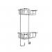 Croydex Chrome Corner Shower Caddy - Medium Two Tier 611244