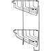 Croydex Chrome Corner Shower Caddy - Medium Two Tier 611244