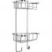 Croydex Chrome Corner Shower Caddy - Medium Two Tier 611244
