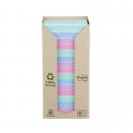 Post-it Notes Pad Recycled Tower Pack 76x76mm Pastel Rainbow Ref 654-1RPT [Pack 16] 614607
